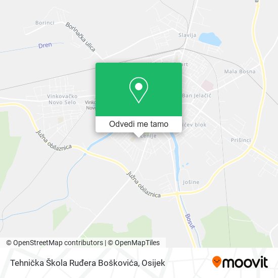 Karta Tehnička Škola Ruđera Boškovića