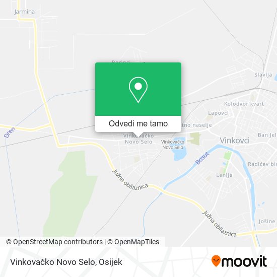 Karta Vinkovačko Novo Selo