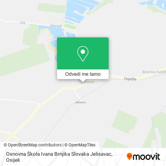 Karta Osnovna Škola Ivana Brnjika Slovaka Jelisavac