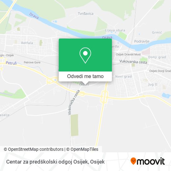Karta Centar za predškolski odgoj Osijek