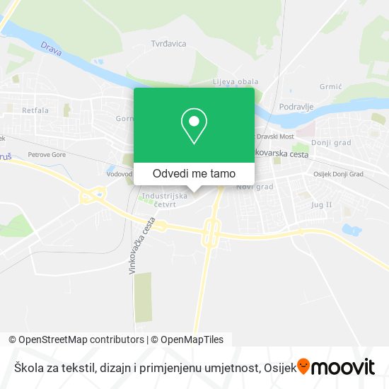 Karta Škola za tekstil, dizajn i primjenjenu umjetnost