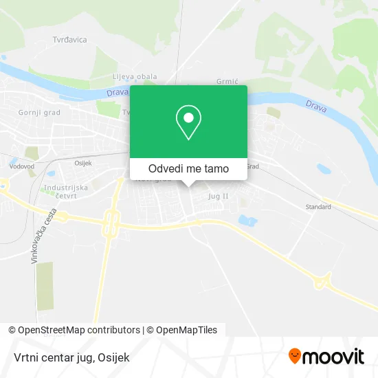 Karta Vrtni centar jug