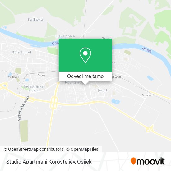 Karta Studio Apartmani Korosteljev