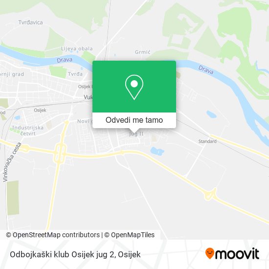 Karta Odbojkaški klub Osijek jug 2