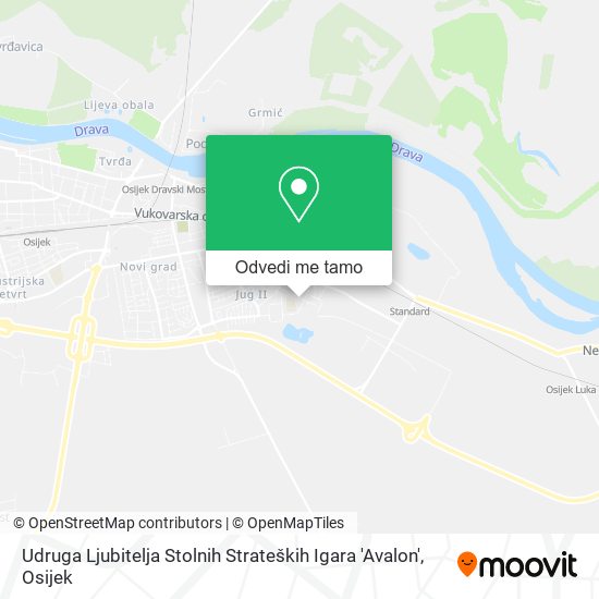 Karta Udruga Ljubitelja Stolnih Strateških Igara 'Avalon'