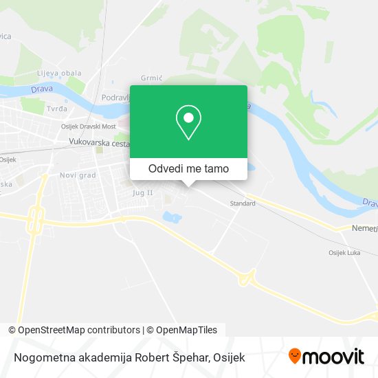 Karta Nogometna akademija Robert Špehar