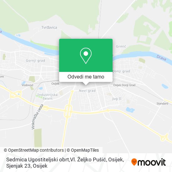 Karta Sedmica Ugostiteljski obrt,Vl. Željko Pušić, Osijek, Sjenjak 23