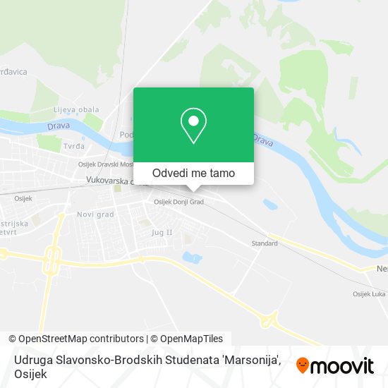 Karta Udruga Slavonsko-Brodskih Studenata 'Marsonija'