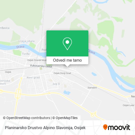 Karta Planinarsko Drustvo Alpino Slavonija