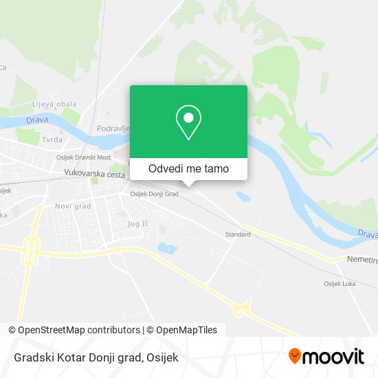 Karta Gradski Kotar Donji grad