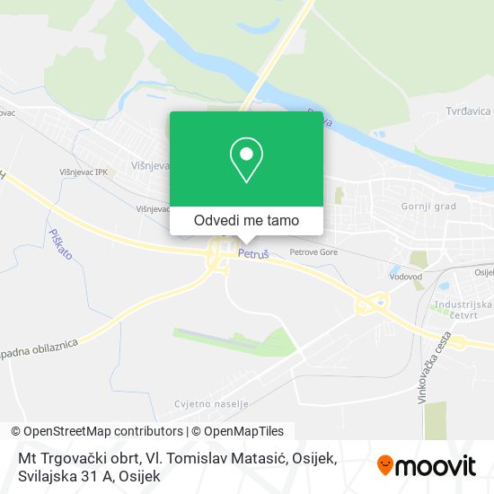 Karta Mt Trgovački obrt, Vl. Tomislav Matasić, Osijek, Svilajska 31 A
