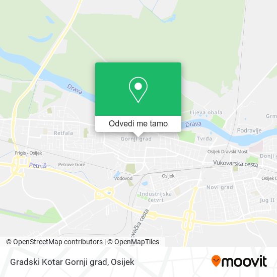 Karta Gradski Kotar Gornji grad