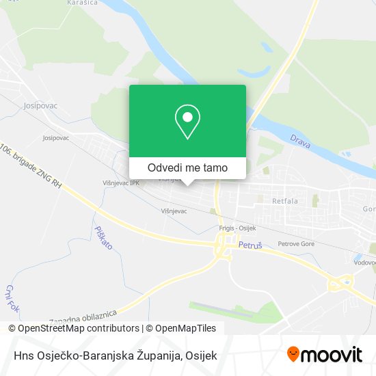 Karta Hns Osječko-Baranjska Županija