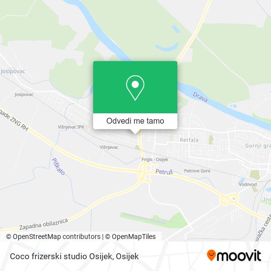 Karta Coco frizerski studio Osijek