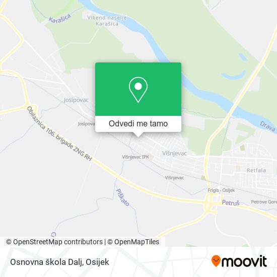 Karta Osnovna škola Dalj