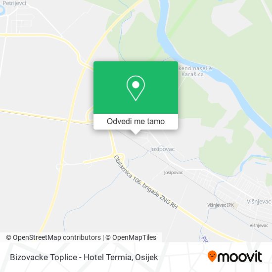 Karta Bizovacke Toplice - Hotel Termia