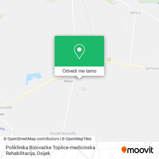 Karta Poliklinika Bizovačke Toplice-medicinska Rehabilitacija