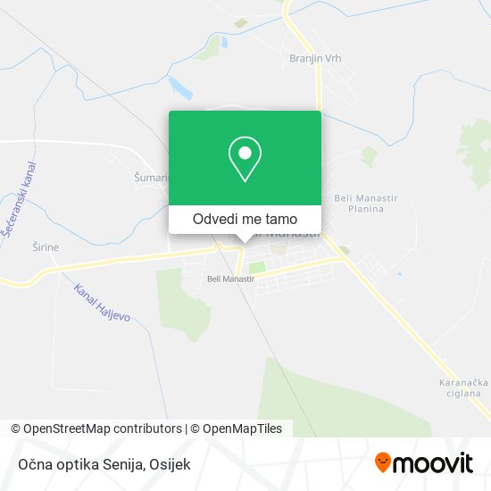 Karta Očna optika Senija
