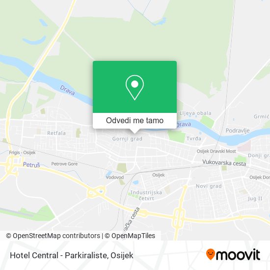 Karta Hotel Central - Parkiraliste