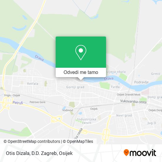 Karta Otis Dizala, D.D. Zagreb