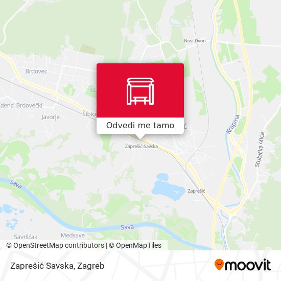 Karta Zaprešić Savska