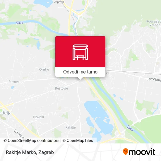 Karta Rakitje Marko