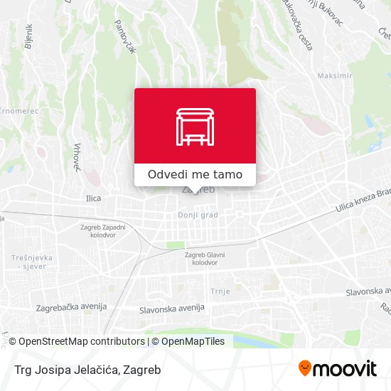 Karta Trg Josipa Jelačića