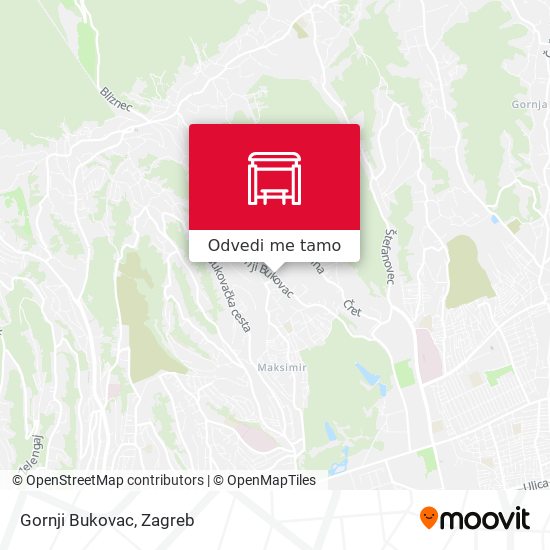 Karta Gornji Bukovac