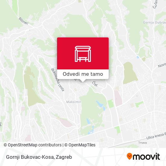 Karta Gornji Bukovac-Kosa