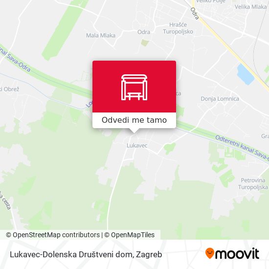 Karta Lukavec-Dolenska Društveni dom