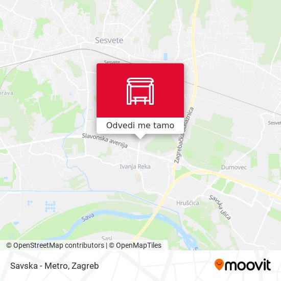 Karta Savska - Metro
