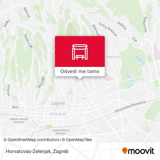 Karta Horvatovac-Zelenjak