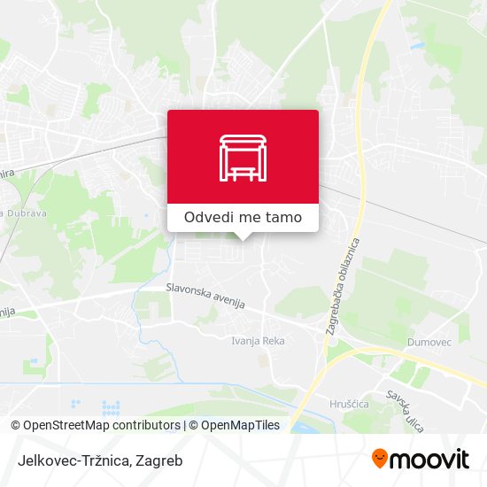 Karta Jelkovec-Tržnica