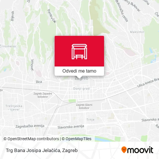 Karta Trg Bana Josipa Jelačića