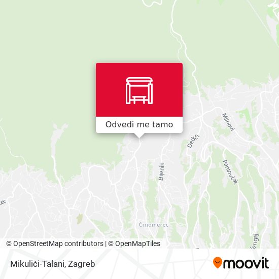 Karta Mikulići-Talani