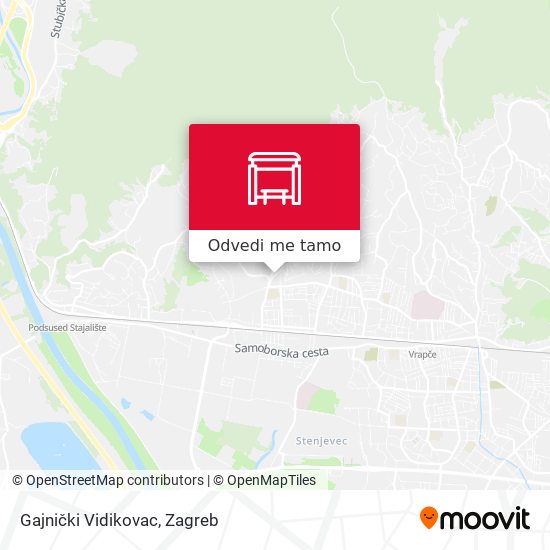 Karta Gajnički Vidikovac