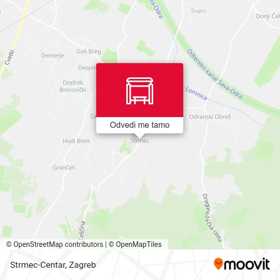 Karta Strmec-Centar