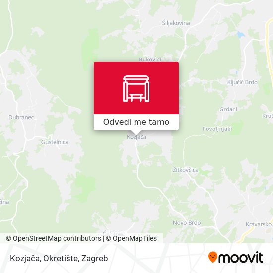 Karta Kozjača, Okretište