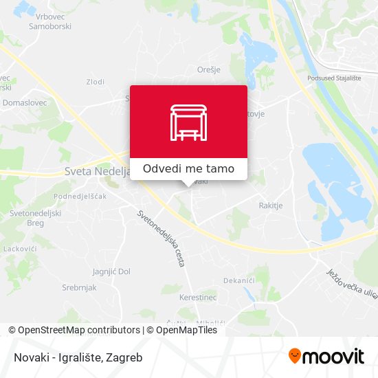 Karta Novaki - Igralište