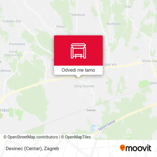 Karta Desinec (Centar)