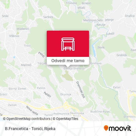 Karta B.Francetića - Tonići