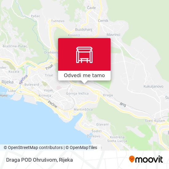 Karta Draga POD Ohrušvom