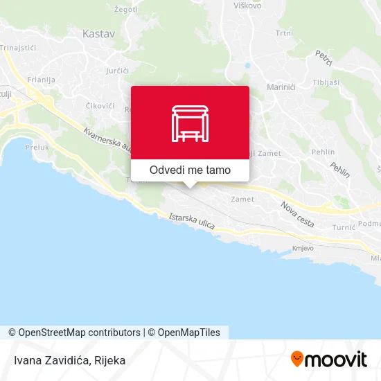 Karta Ivana Zavidića