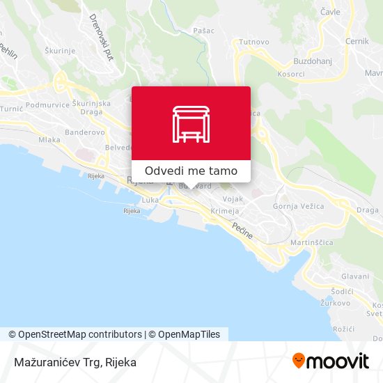 Karta Mažuranićev Trg