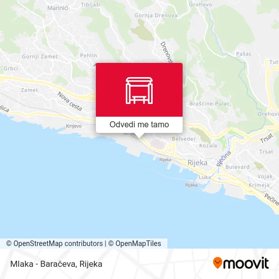 Karta Mlaka - Baračeva