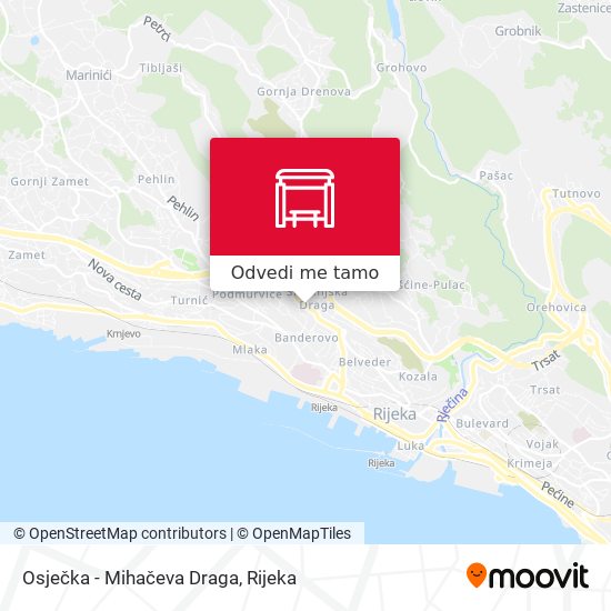 Karta Osječka - Mihačeva Draga