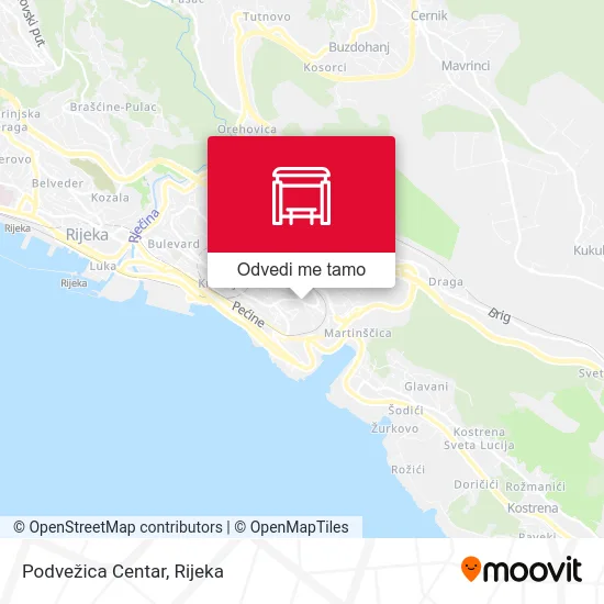 Karta Podvežica  Centar