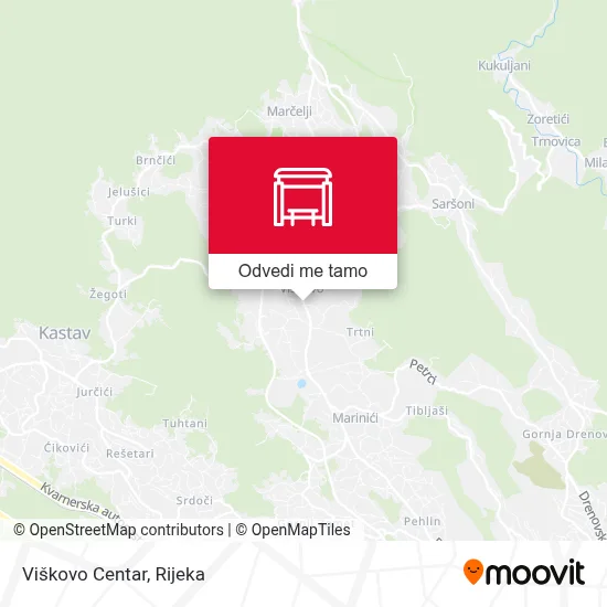 Karta Viškovo Centar