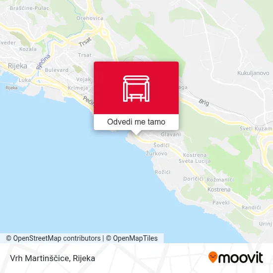 Karta Vrh Martinščice