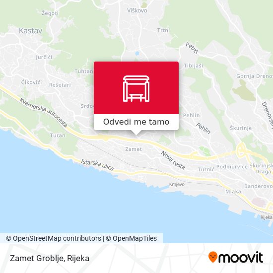 Karta Zamet Groblje